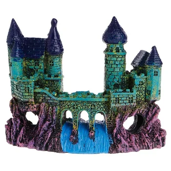 

Castles Aquarium Ornament Resin Mythical ic Castles Decorations Fish Tank Aquatic Caves Hide Hut