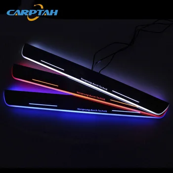 

CARPTAH Trim Pedal Car Exterior Parts LED Door Sill Scuff Plate Pathway Dynamic Streamer light For Audi A7 R7 RS7 2012-2014 2015