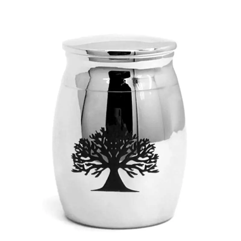 White tree Простые траурные урны для домашних животных для собак пепел Кремация кошка идеальное место отдыха - Цвет: White tree