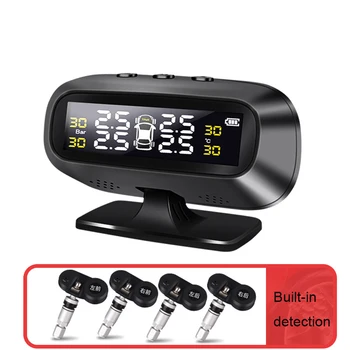 

New portable internal tire pressure monitor universal solar tire pressure detection car tire detector auto parts XZ-27