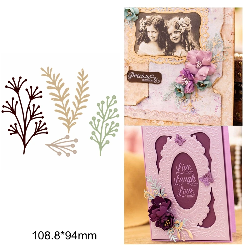 

Metal Cutting Dies Mix Flower Dandelion Branch Mimosa Frame Cutting Dies 2019 Decoration Cards Paper DIY Handcraft New Supplier