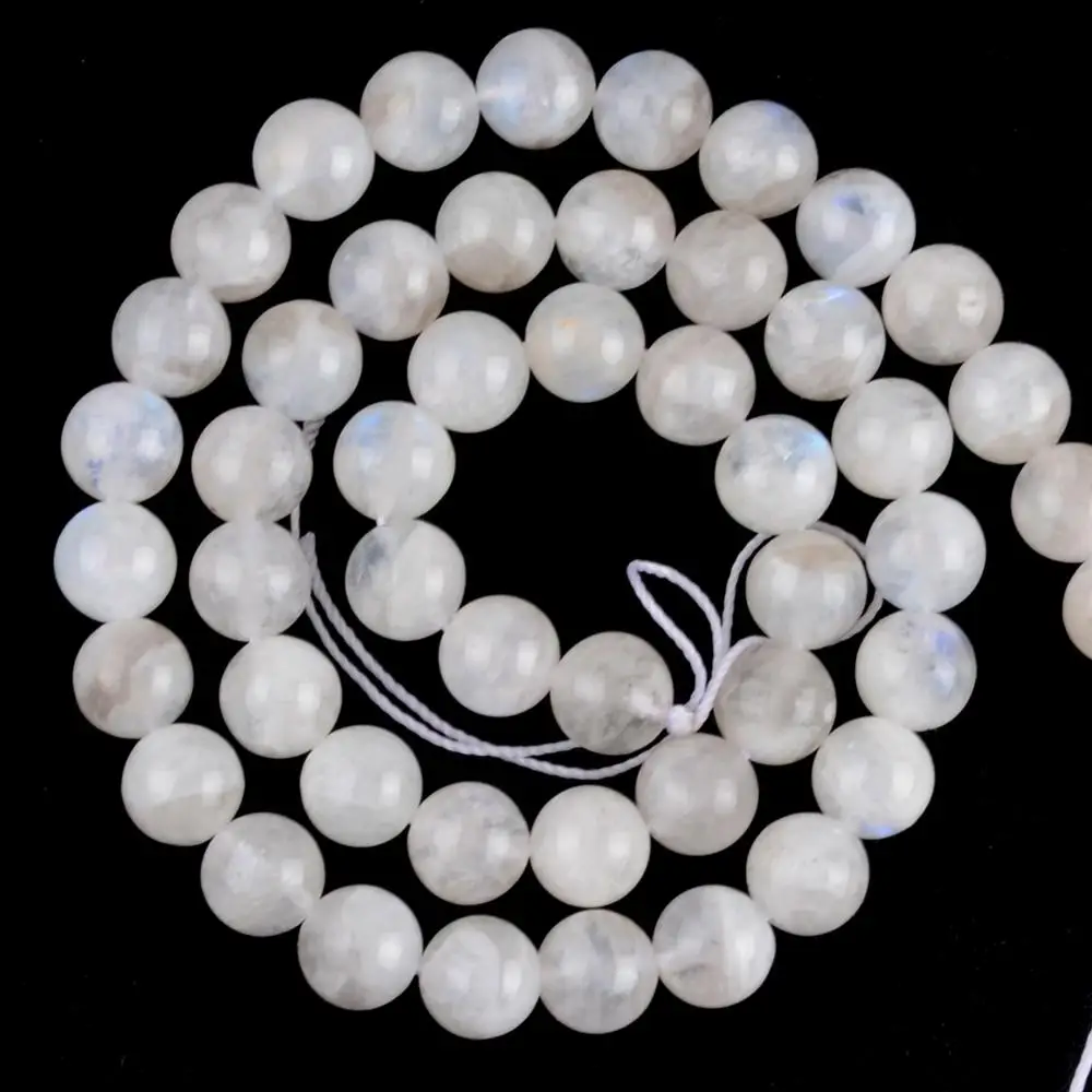 PROD 1005003432198362 6/8/10/12mm Natural Blue Moonstone Stone Beads
Round Loose Spacer For Jewelry Making DIY Bracelet Handmade