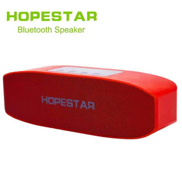 HOPESTAR H11 Bluetooth Колонка HiFi беспроводная звуковая панель с двумя басами стерео Поддержка USB TF AUX FM с зарядным устройством для телефона - Цвет: Red without box