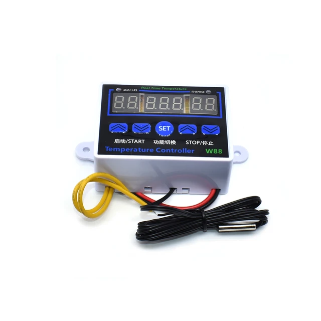 W88 12V 24V 110V 220V Digital Thermostat Temperature Controller  Thermoregulator for incubator Relay 10A Heating Cooling Control