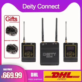 

Deity Connect Lavalier Wireless Microphone Dual Channel Receiver 2.4 Ghz Wireless System Mic For DSLR Nikon Sony Canon Camera