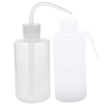 

Screw On Tip Plastic Tattoo Washing Lab Squeeze Wash Bottle 500Ml Clear White & 250Ml Capacity Tattoo Wash Clear White Plastic G