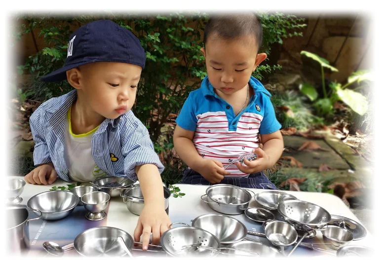 Steel Realistic Cooker Kid's Kitchen Toys Pretend Play Anti-fall Stainless Educational Children New Year Baby Girl Birthday Gift (3)