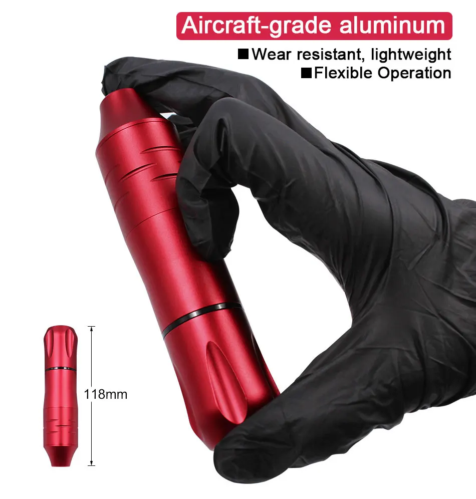 Tanie Tatuaż permanentny zestaw do makijażu obrotowy długopis maszyna zestawy do tatuażu Mini Power pedał tatuaż Studio asortyment