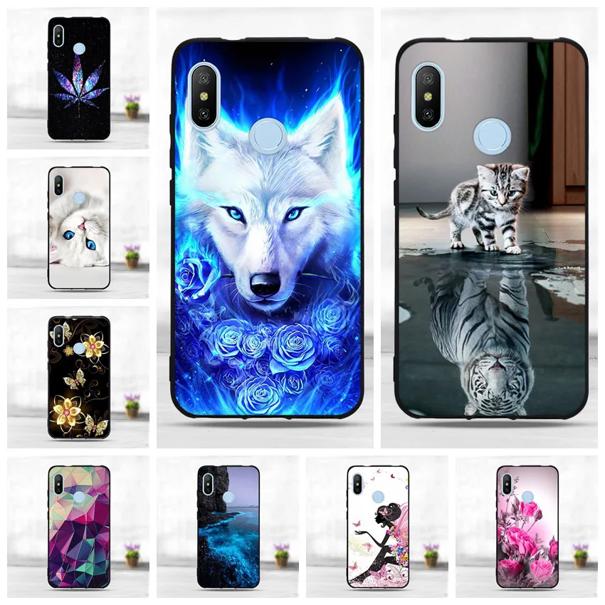 Чехол для телефона Funda Xiaomi Redmi 6 Pro силиконовый чехол из ТПУ Для Mi A2 Lite милый задней
