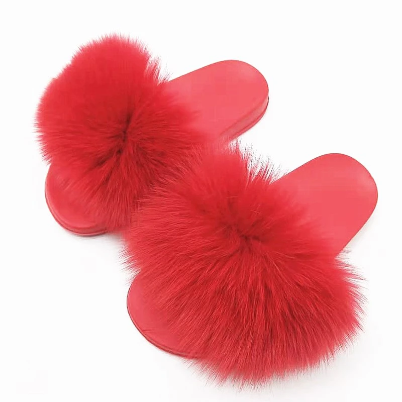 Fluffy red shoes Clearance