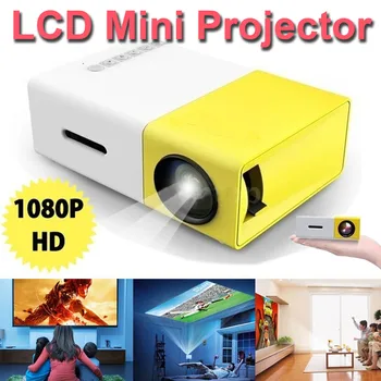 

Mini LCD LED Projector 1080P Portable 400-600 Lumens Beamer YG-300 320x240 800:1 HDMI / SD / USB Office Home Cinema