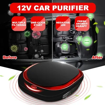 

Audew 12V Negative Ions Air Cleaner Ionizer Air Freshener Mini Car Air Purifier Ozone Ionizer Auto Oxygen Mist Maker Eliminator
