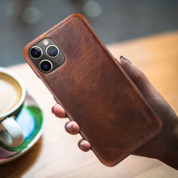 

Genuine Leather Case for iPhone 11 Pro MaxLuxury Real Cowhide Leather iPhone 11 Pro Phone Cases Back Cover