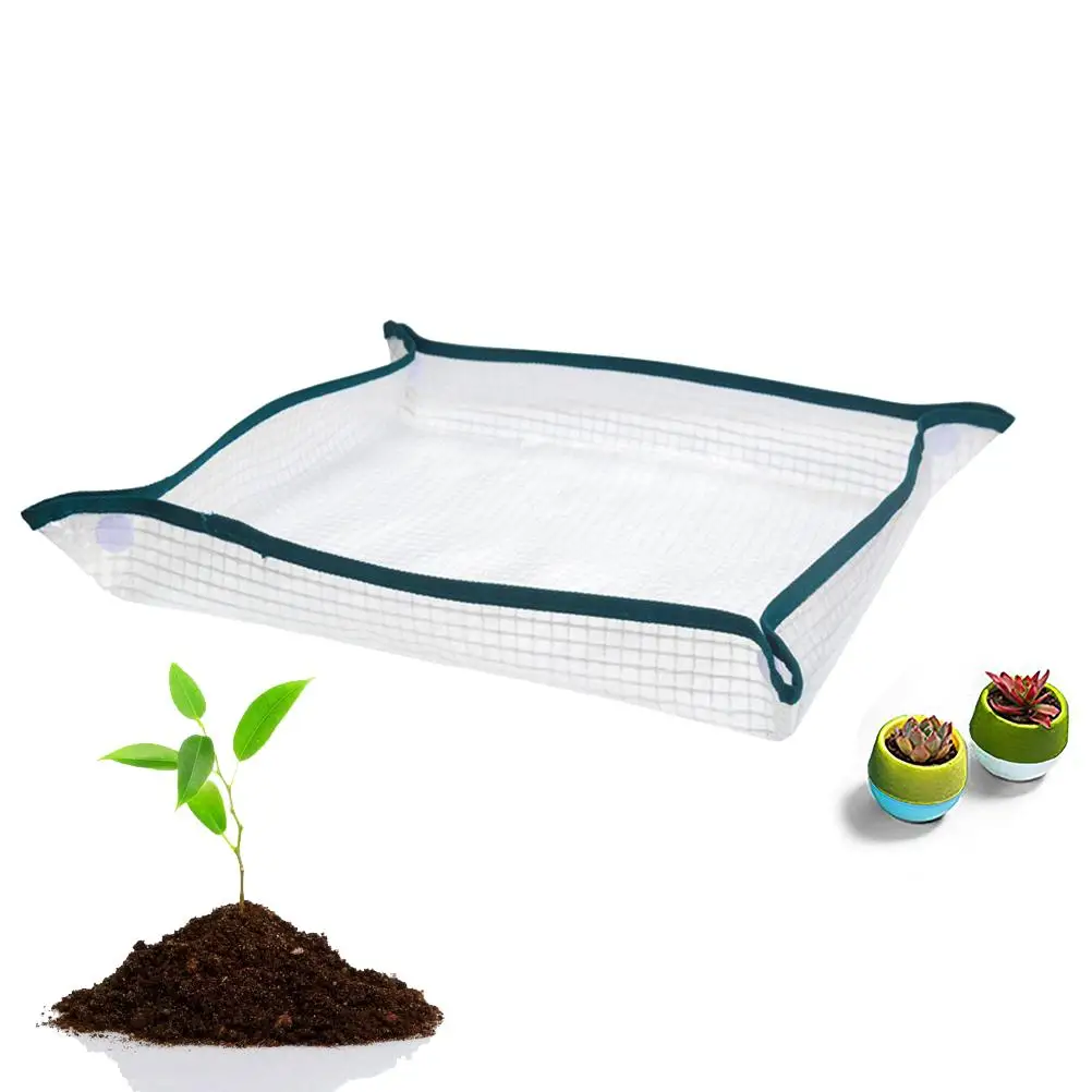 

Repotting Potting Planting Mat Transparent Mesh Flower Cushion for Gardening Potted Reusable Portable Waterproof