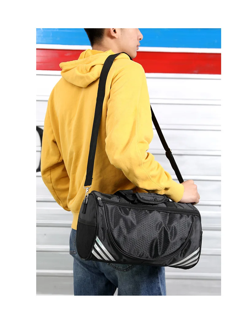 Водонепроницаемые сумки для фитнеса для женщин и мужчин, сумка для йоги, цилиндрическая сумка на плечо с буквенным принтом для занятий тхэквондо, уличные спортивные сумки, тренировочная сумка