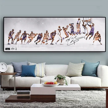 

Basketball Star Classic Kobe Poster Painting Paintings Basketball Star Canvas Posters Prints for The Living Room Home Decoration