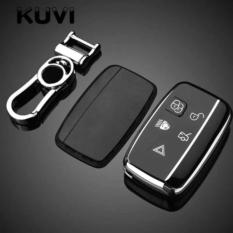 Soft TPU Car Remote Key Case Cover Holder Shell Fob For Land Rover Range Rover Sport Evoque Freelander Jaguar XF XJ XE XJL XF key case cover key case car key shell flip key fob shell