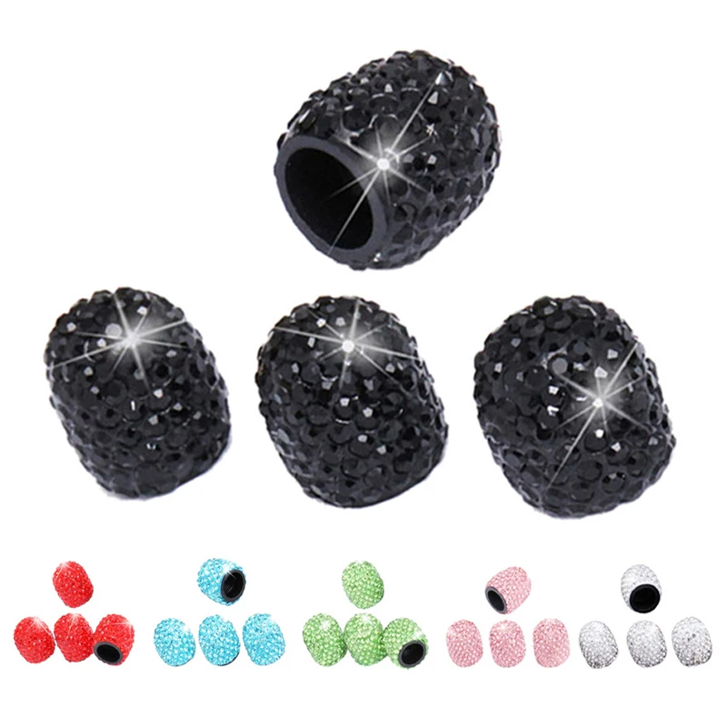 4 шт./лот Мини Rhinestone колпачки для автомобильных шин сопло капот Авто страз