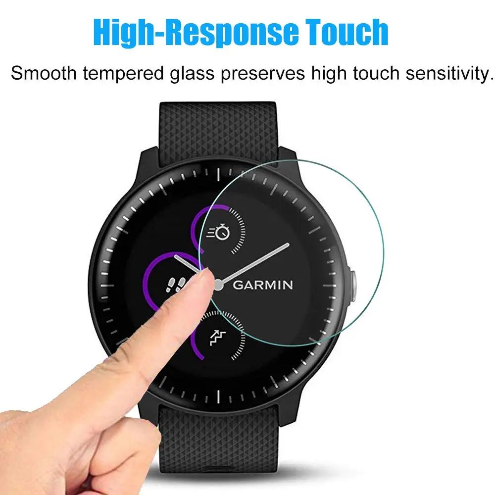 

4pcs For Garmin Vivoactive3 Tempered Glass 9H 2.5D Premium Screen Protector For Vivoactive 3 Protective Glass film Accessories