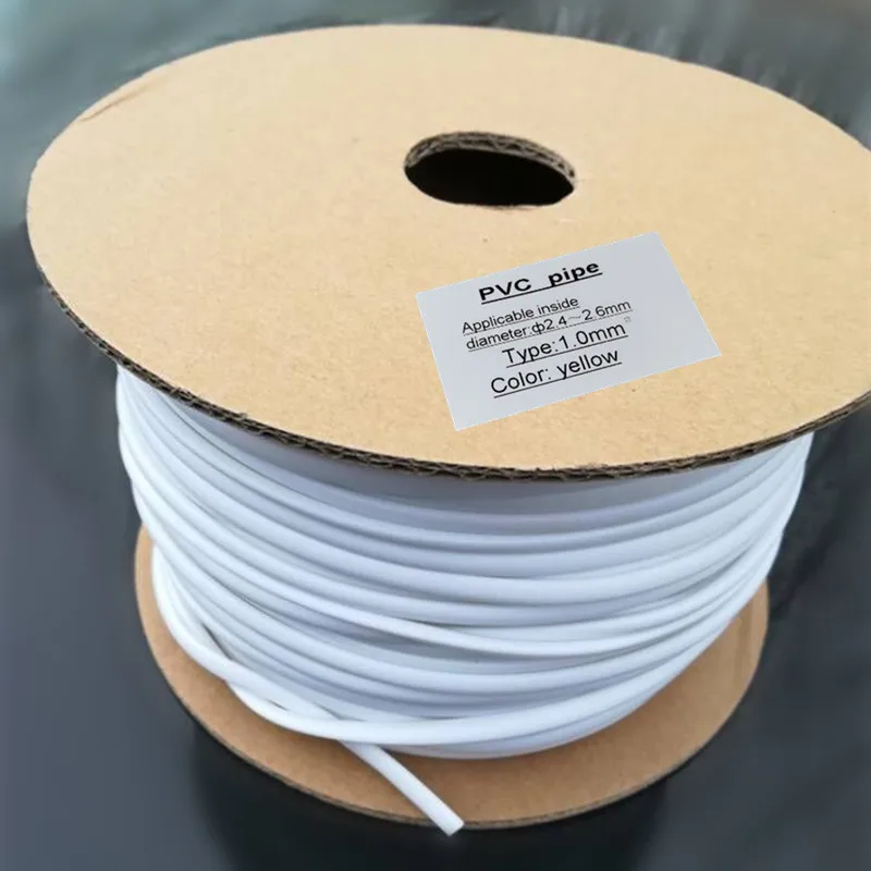1Pcs Free Shipping PVC tube white Pvc sleeve For cable marker ID