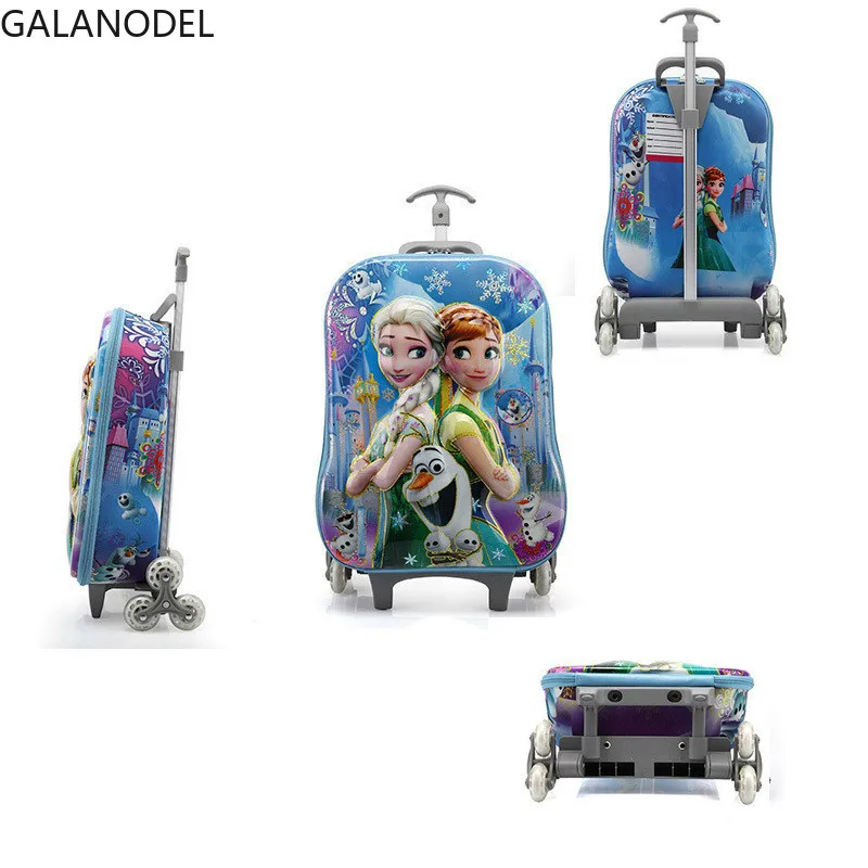 Школьный рюкзак с колесами, мультяшная сумка на колесиках, чемодан на колесиках для детей, школьные сумки для мальчиков и девочек, детский подарок