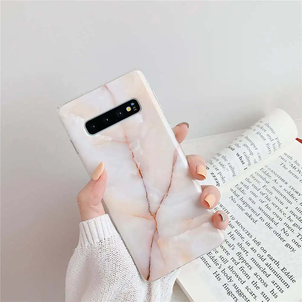 2 Мрамор силиконовый чехол для samsung Galaxy Note 10 9 8 S9 S8 S10 плюс S10E A70 A40 A50 A51 Чехол обложка чехол-накладка для телефона из мягкого термополиуретана чехол s - Цвет: 2