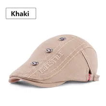 Новая мода буквы береты с вышивкой шляпы для женщин мужчин плоский Плющ кепки Винтаж Newsboy Регулируемый головной убор дышащая Солнцезащитная Шляпа Кепка