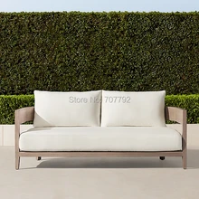 Простой дизайн садовая мебель погода Тиковый диван рука Диван