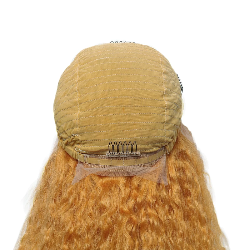 Оранжевый Синтетические волосы на кружеве человеческих волос парики 13x4 прозрачный кружевной Короткий Боб вьющиеся парик Мёд бразильский Синтетические волосы на кружеве al парик Dolago красочный парик