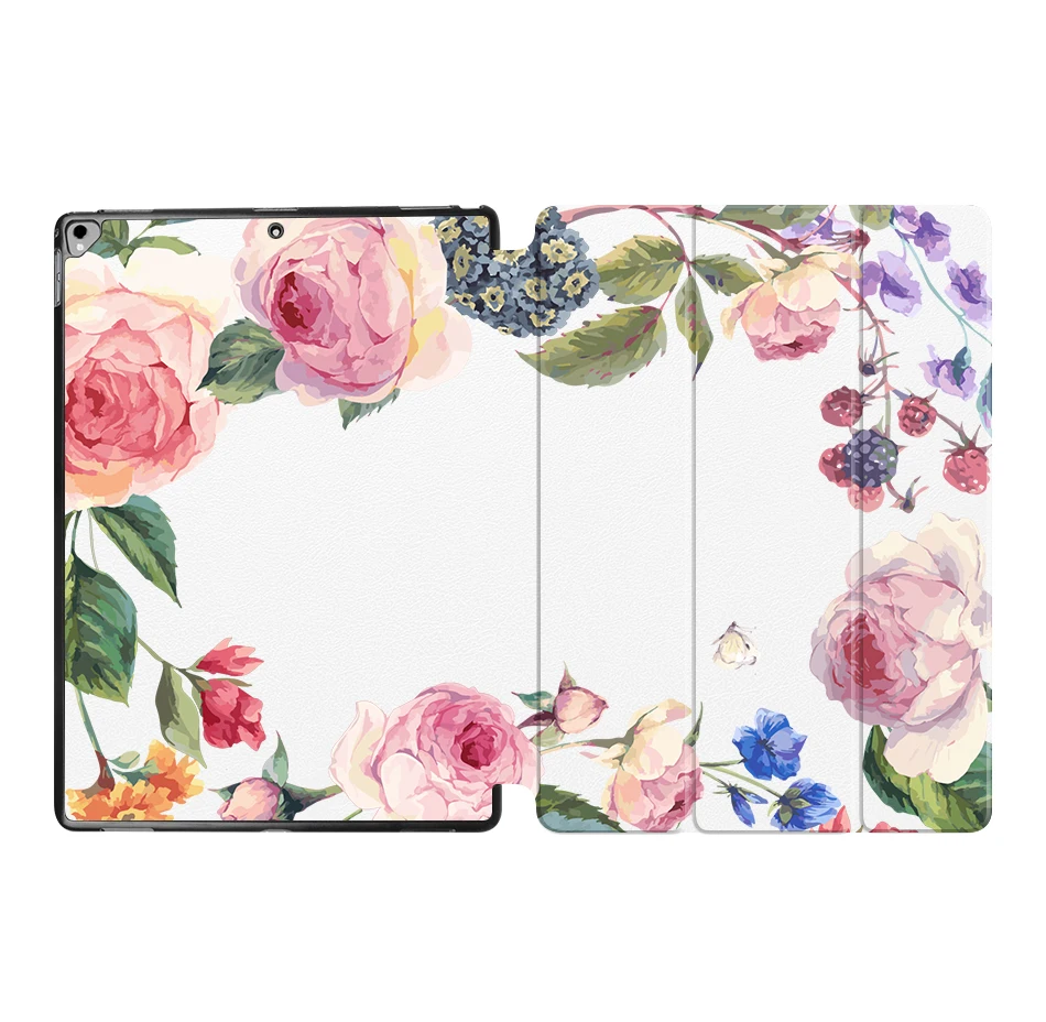 MTT Flower чехол для планшета для iPad Pro 12,9 '' из искусственной кожи откидная подставка смарт-чехол защитный чехол A1584 A1652 A1670 A1671 - Цвет: IP05