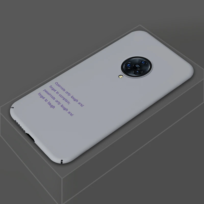 Жесткий ПК чехол для телефона ADKO ярких цветов для Vivo NEX 3, ударопрочный Ультратонкий чехол с буквенным принтом, чехол для Vivo Nex 3 - Цвет: Gray