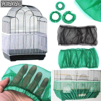 

Bird Net Network Soft Shell Fabric Birdcage Mesh For Bird Cages Seed Guard Covers Unique Nylon Airy Cover Skirt V
