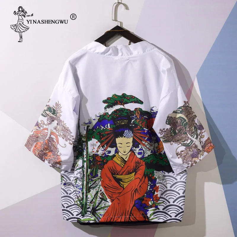 Kimonos Кардиган для мужчин и женщин юката мужское традиционное японское кимоно