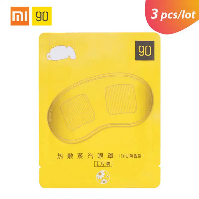 

3Pcs/Lot Xiaomi 90fun Eye Mask Steam Blindfold Heating Hot Compress Sleep Eyeshade Eye Cover Eyepatch Mask Travel Rest Shield