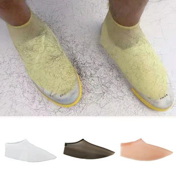 

1 Pair Unisex Shoe Cover Non Slip Protector Silicone Reusable Elastic Waterproof Haircut Accessories Prevent Broken Hair Rain