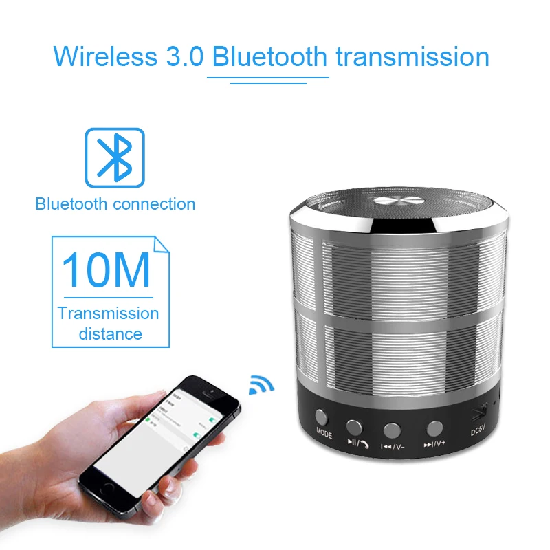 Bluetooth динамик мини Bluetooth адаптер сабвуфер беспроводной портативный bluetooth динамик поддержка tf-карты для Android ios