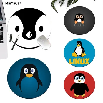 

Maiyaca New Design Cartoon round animal Penguin High Speed New round Mousepad gaming Mousepad Rug For PC Laptop Notebook
