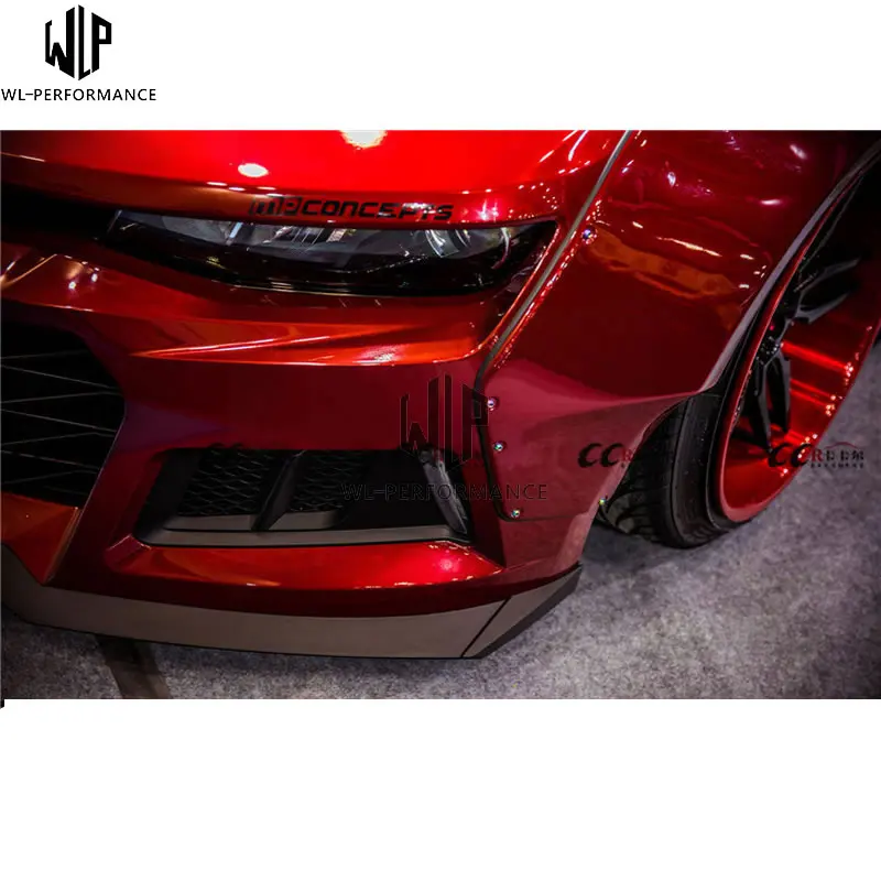 Для Chevrolet Camaro Upainted передний бампер для губ задний диффузор боковые юбки колеса для бровей задний спойлер-up использование