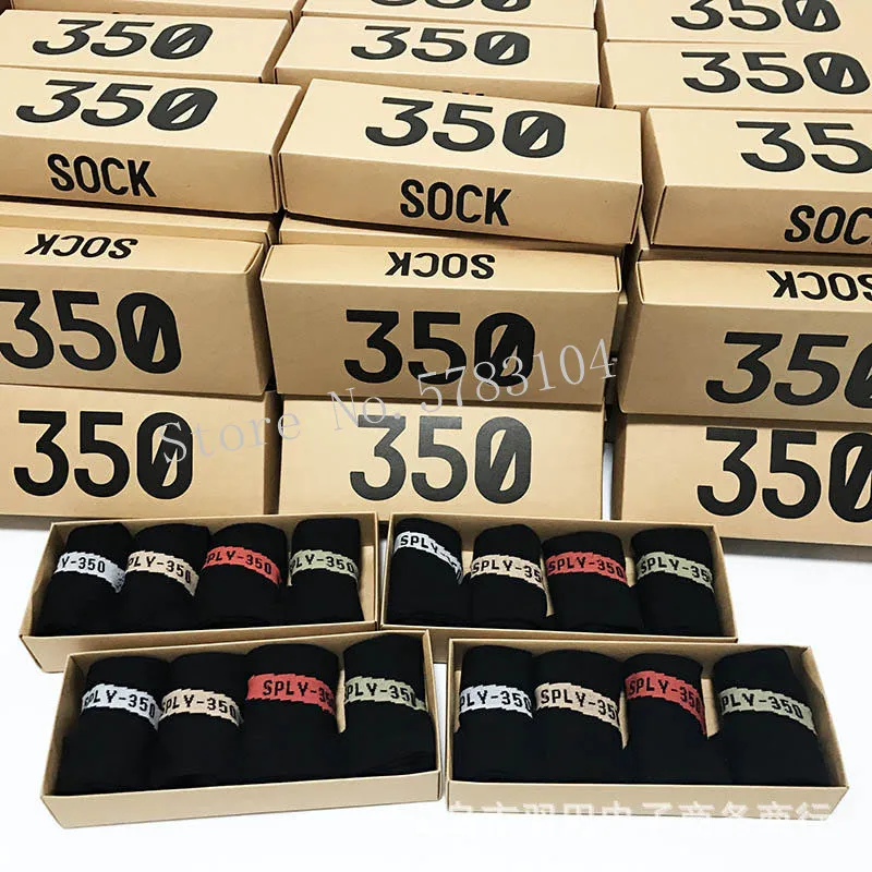 4 пар/кор. модные носки мужские уличные в стиле хип хоп 350V2 Tidal Молодежные и женские