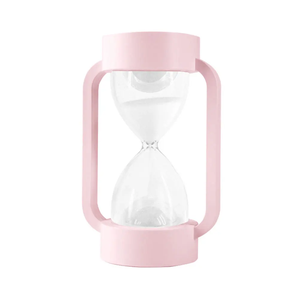 Pink LED Hourglass Night Light Creative Sand Clock Timers Lamp for Home DIY Toys Gift Kids Bedroom Night Light Decoration Supplies - Испускаемый цвет: Pink