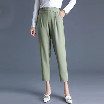 

Woman Pants Plus Size 4xl 3xl Xxl Office Ladies Harajuku Korean Style High Waist Pencil Pants Trousers Women Pantalon Femme Hot