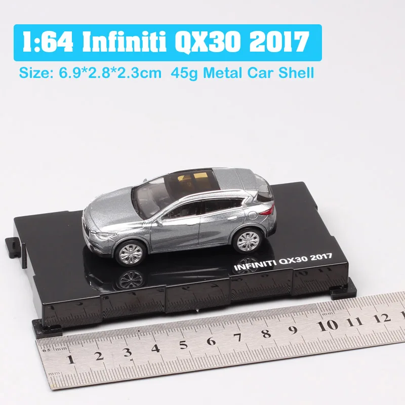 1/64 весы мини Paudi Infiniti qx60 qx50 qx30 Q60 SUV роскошный кроссовер coupe литье под давлением и модели автомобилей игрушка подарок для коллектора - Цвет: Qx30 2017 gray
