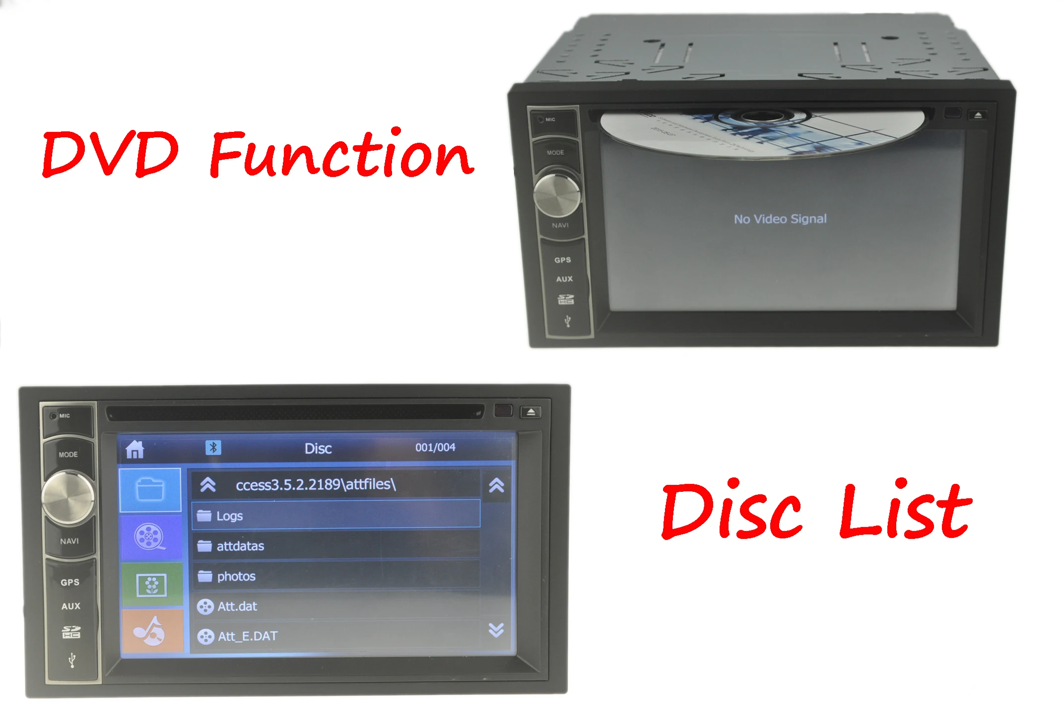 자동차 멀티미디어 플레이어 라디오 DVD TV 기능 다국어 GPS 캘린더 FM RBG 라이트 블루투스 터치 스크린, 자동차 제품