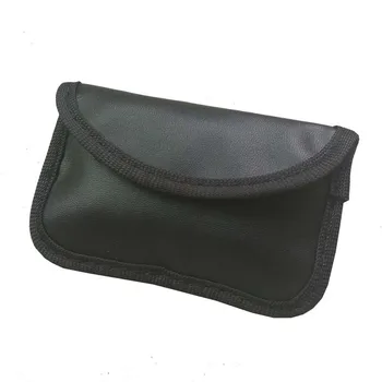 

40PCS / LOT RFID Signal Blocking Bag PU Cover Keychain Key Chain Anti-Radiation Signal Shielding Pouch Wallet Key Case
