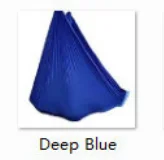 deep blue 1 м по индивидуальному заказу Длина Воздушная Йога гамак ткань Fly качели кровать анти-Гравитация трапеции инверсия воздушная тяга сенсорное устройство - Цвет: deep blue