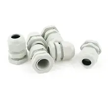 PG13.5 6-12 мм регулируемые водонепроницаемые фиксирующие кабельные вводы 6 шт