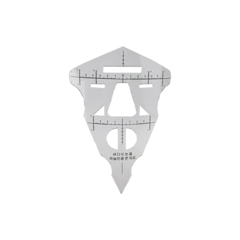 

Korea Semi-permanent Practice Mask Face Eyebrow Ruler Tattoo Stencil Measure Tool For Beginner Tattoo Eyebrow Lip Makeup