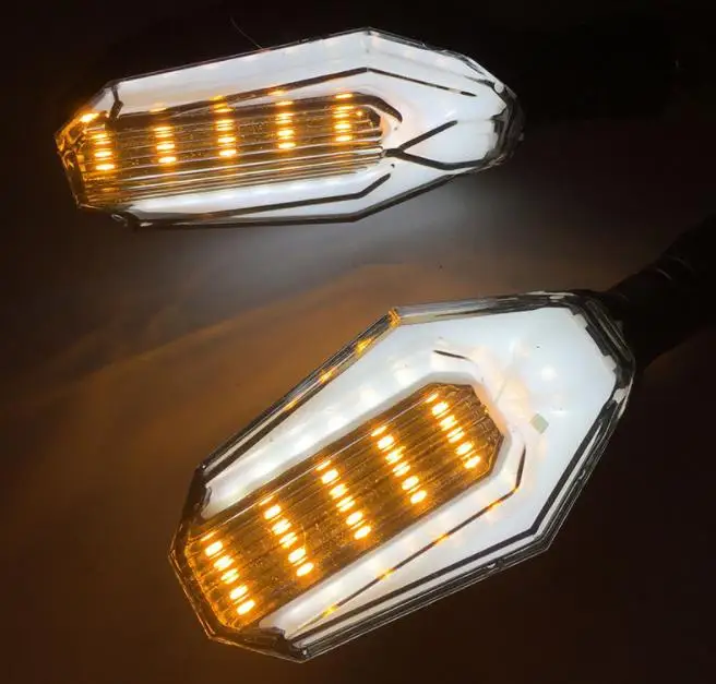 

100pair LED Motorcycle Turn Signal Lights 12V Super Bright Indicator Blinker Daytime Running Light Lamp