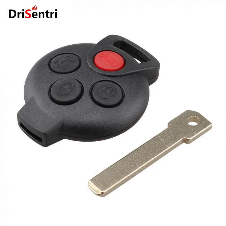 

315MHz 4 Buttons Keyless Uncut Flip Remote Key Fob with PCF7941 Chip for Mercedes-Benz Smart Fortwo 2005-2015 No Battery