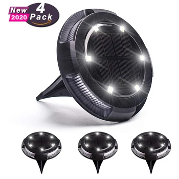 

Upgraded 10 Led Solar Ground Lights Outdoor Solar Garden Lights for Pathway Lawn Yard Road Walkway Driveway IP67 Solar Disk Lamp